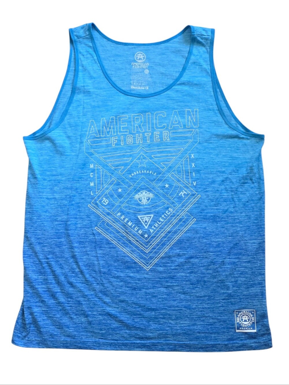 American Fighter 2XL Blue Ombre Buckle Premium Exclusive Tank Top XXL